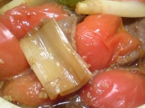 醤油麹★ねぎトマト鍋
